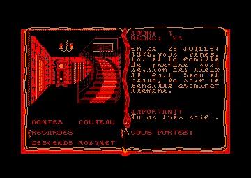 Peur Sur Amityville (F) (2 faces) (1987) screen shot game playing